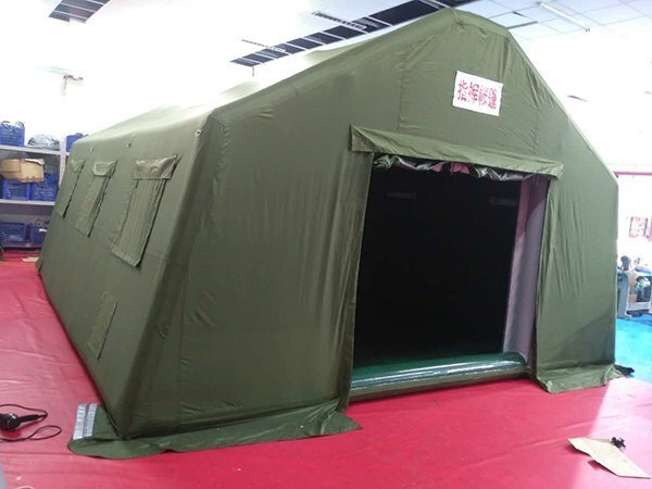 30平米軍綠色充氣帳篷2